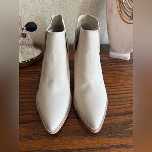 Dolce Vita Cream Ankle Booties